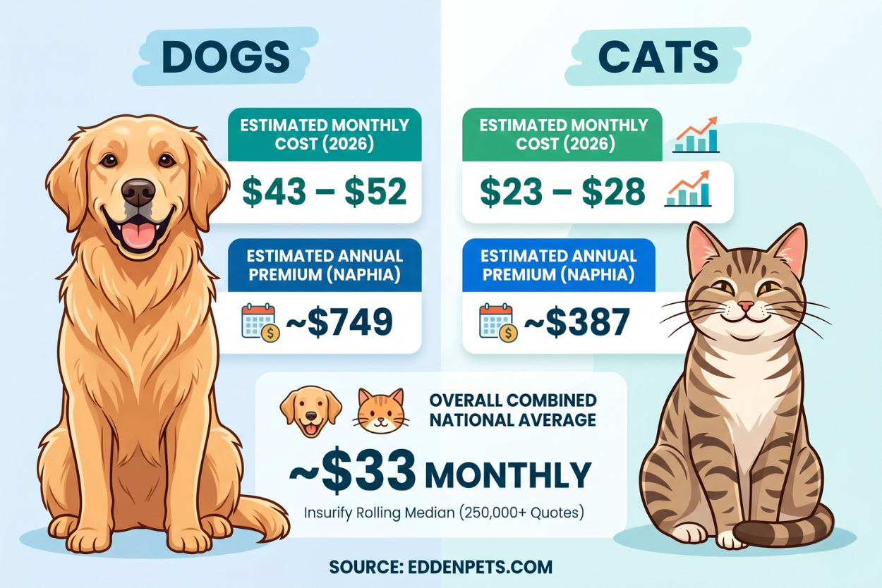 average for pets insurances in the u.s.