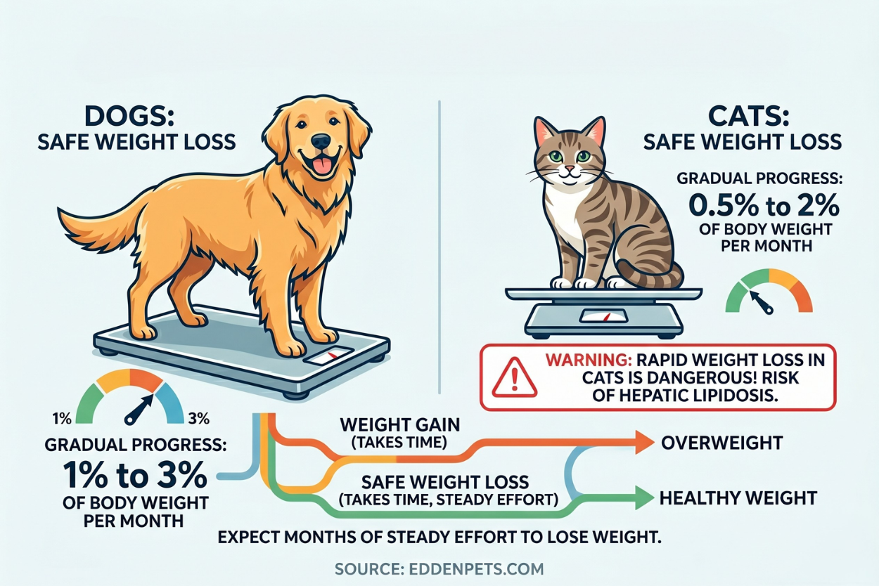 safe weight loss in dogs and cats