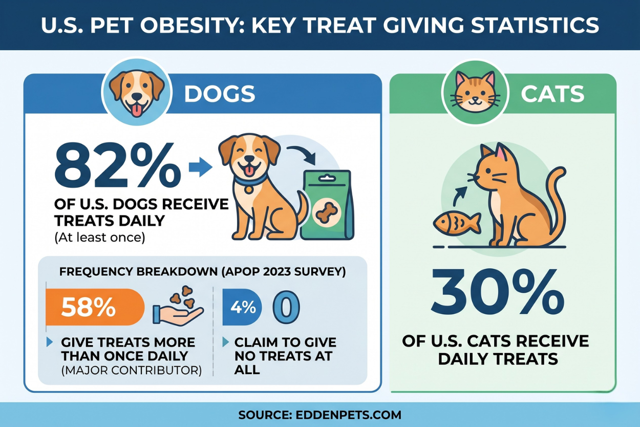 treats frequency related to obesity in pets