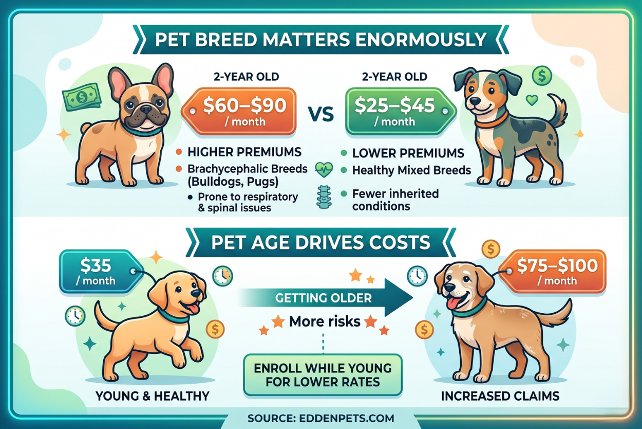 what determines the cost of pet insurance